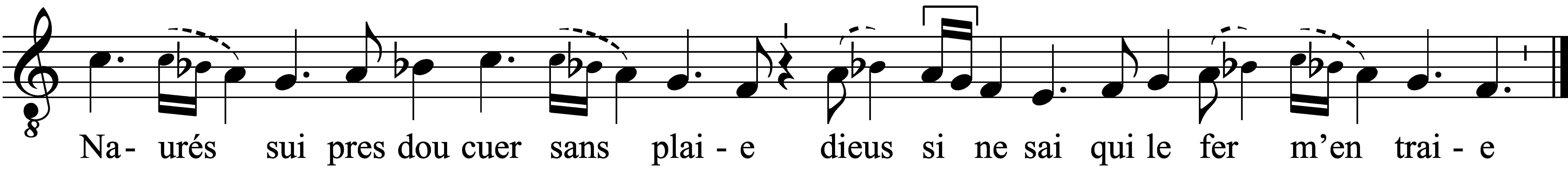 Refrain musical notation